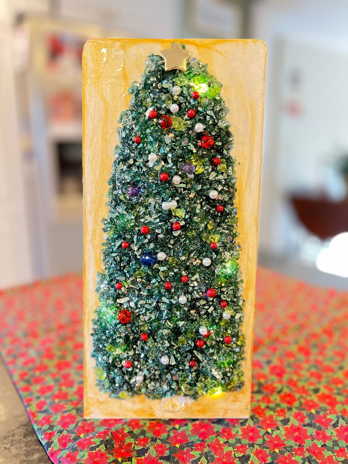 Sea\u201d Glass and Resin Art Class With a Holiday Theme!