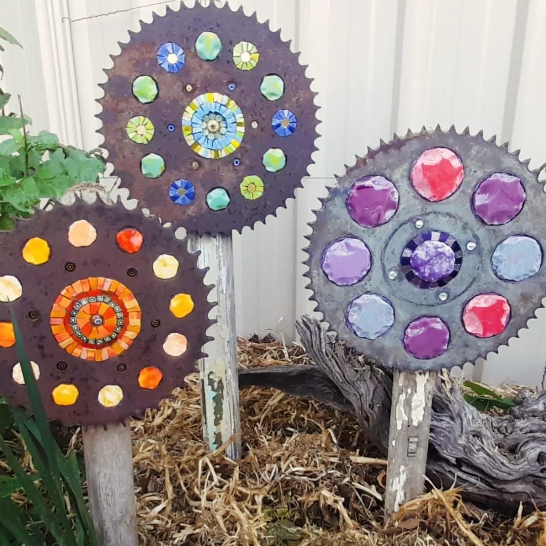 Smalti Sprocket Garden Stake Workshop 