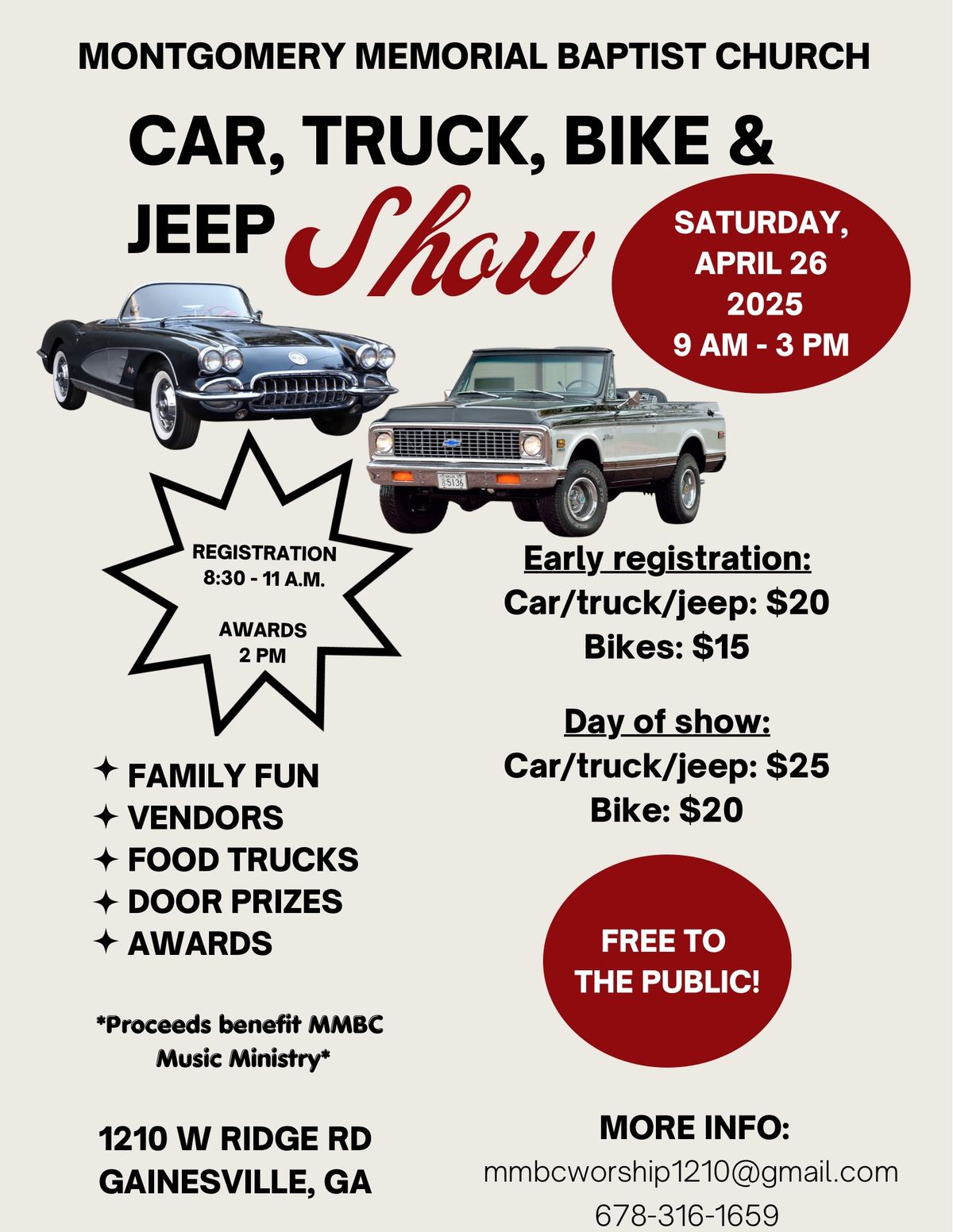 Car, Truck, Bike and Jeep Show