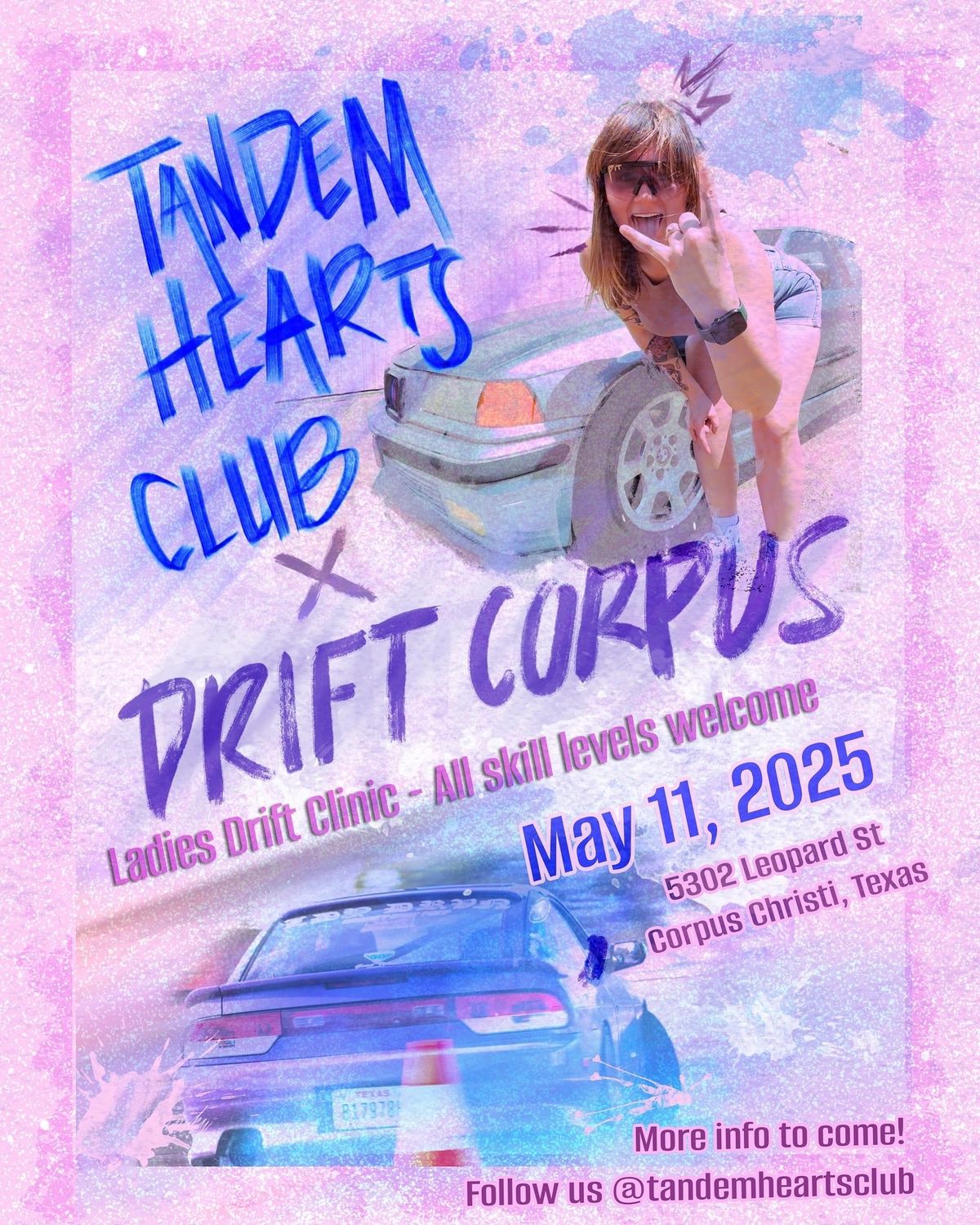 Ladies Drift Clinic with Tandem Hearts Club - All skill levels welcome