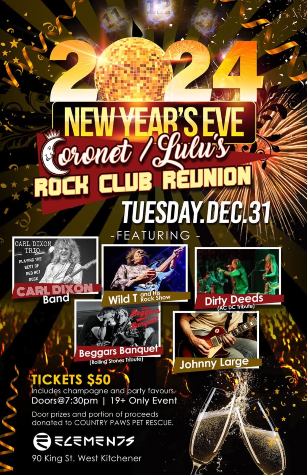 NEW YEAR'S EVE ROCK CLUB REUNION