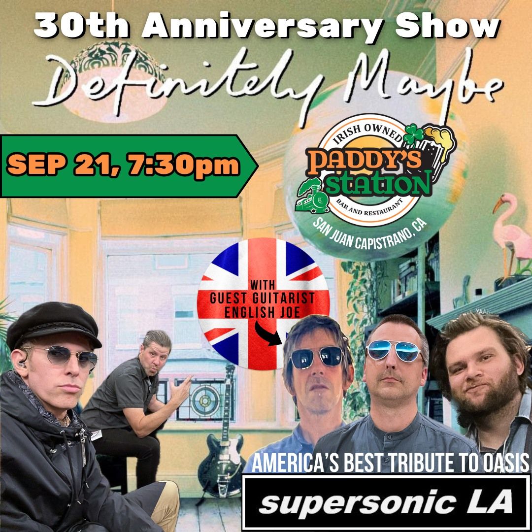 Definitely Maybe: 30th Anniversary Celebration - Oasis Tribute