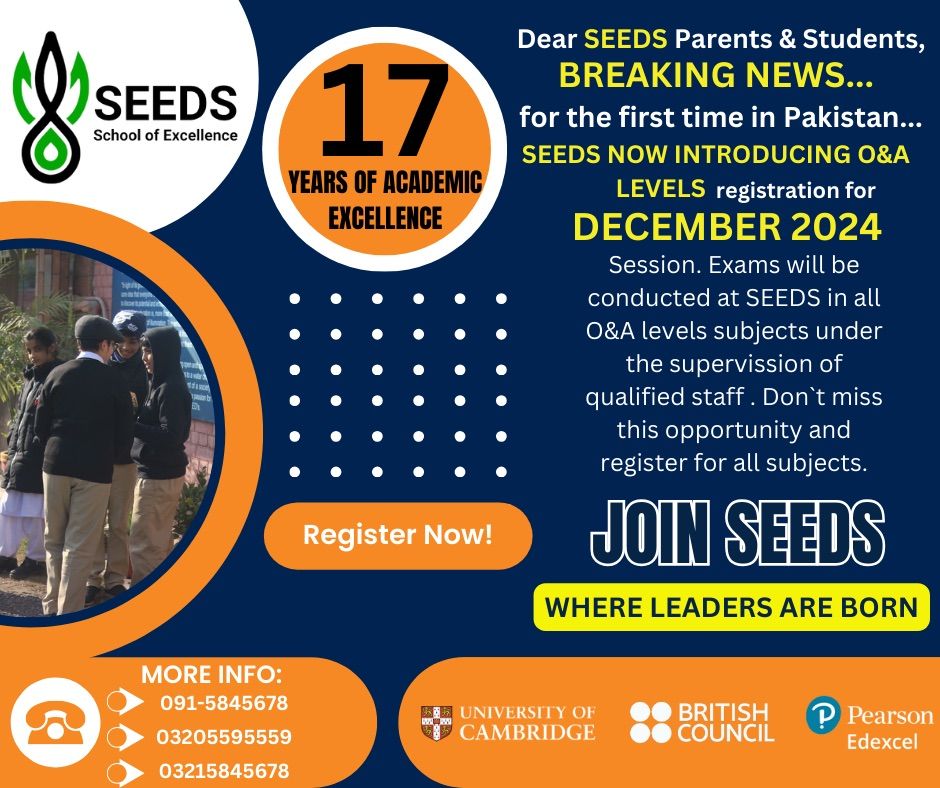 SEEDS O&A levels Examination