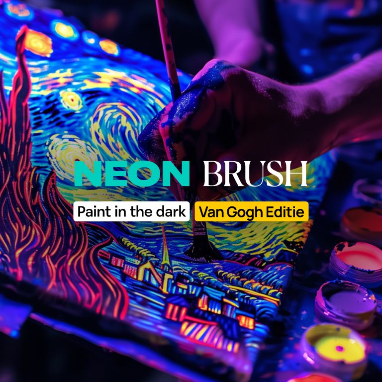 Neon Brush Van Gogh: Schilderworkshop 'Sterrennacht'