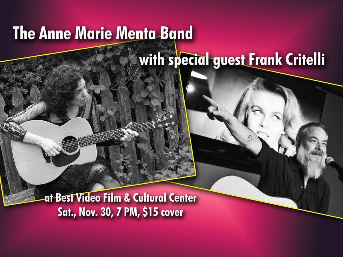 The Anne Marie Menta Band with special guest Frank Critelli at Best Video