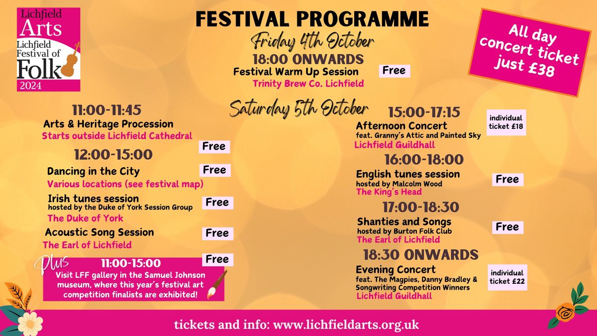 Lichfield Festival of Folk - 5th October 2024