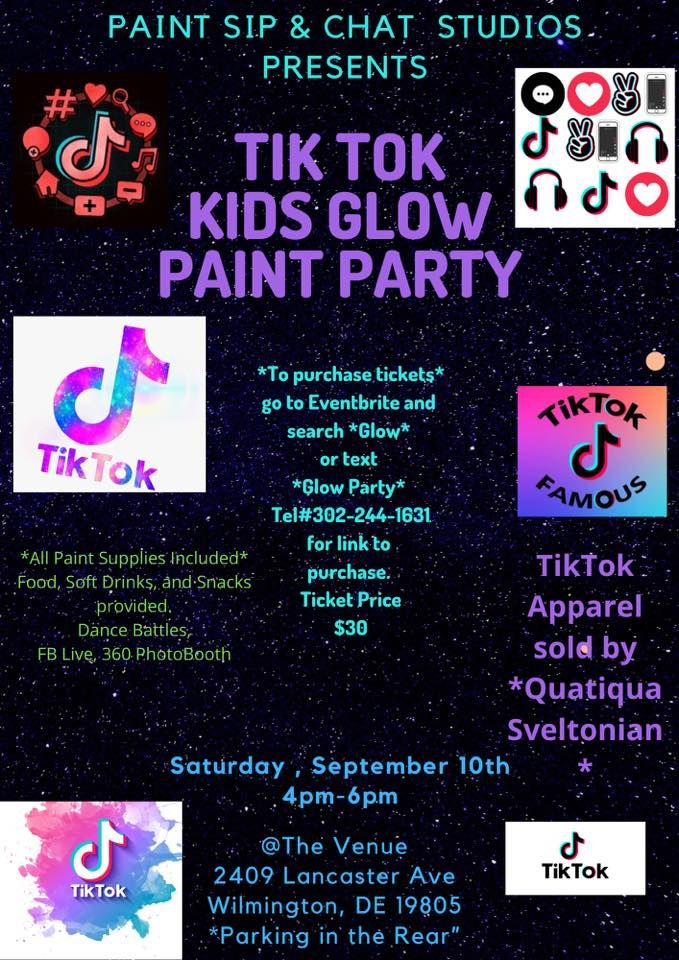 Tik Tok Kids Glow Party