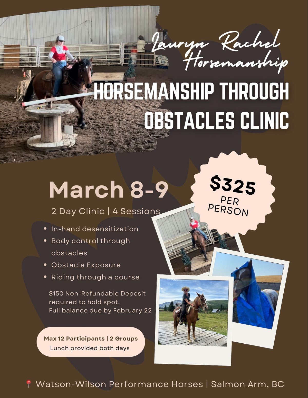 Horsemanship Through Obstacles Clinic