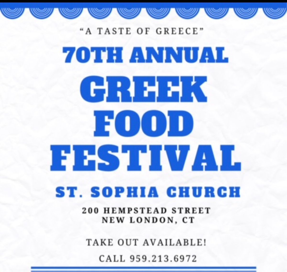 St Sophia Greek Food Festival 