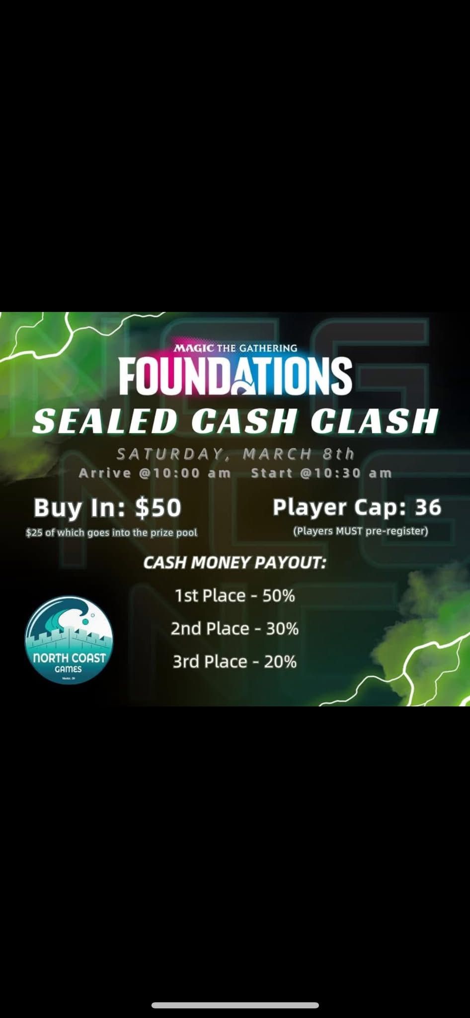 MTG Sealed Cash Clash Tournament