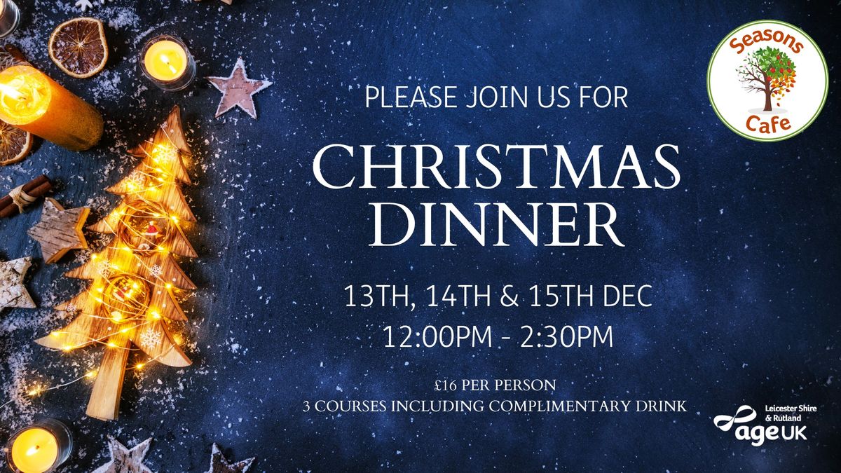 Christmas Dinner at Seasons Cafe | Age UK Leicester Shire & Rutland