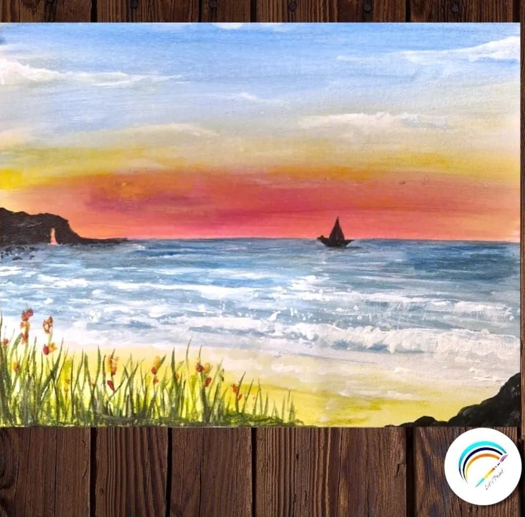 NAILSWORTH Paint & Sip - Sunset Cove 