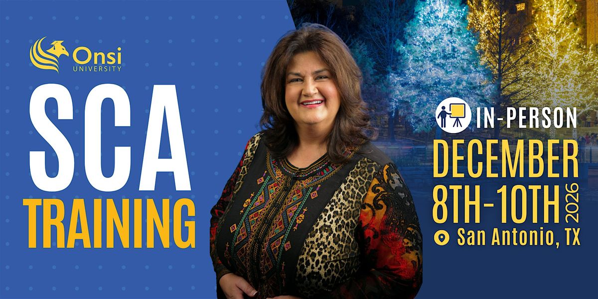 SCA Training Courses - December 2026