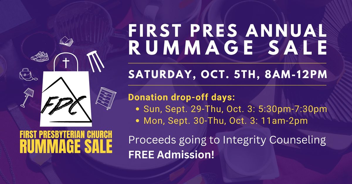 First Presbyterian Church Rummage Sale