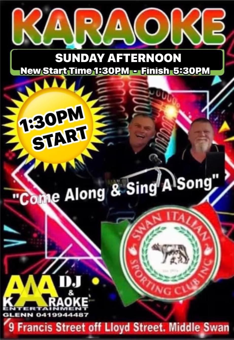 SUNDAY FUNDAY - KARAOKE with AAA DJ KARAOKE ENTERTAINMENT 