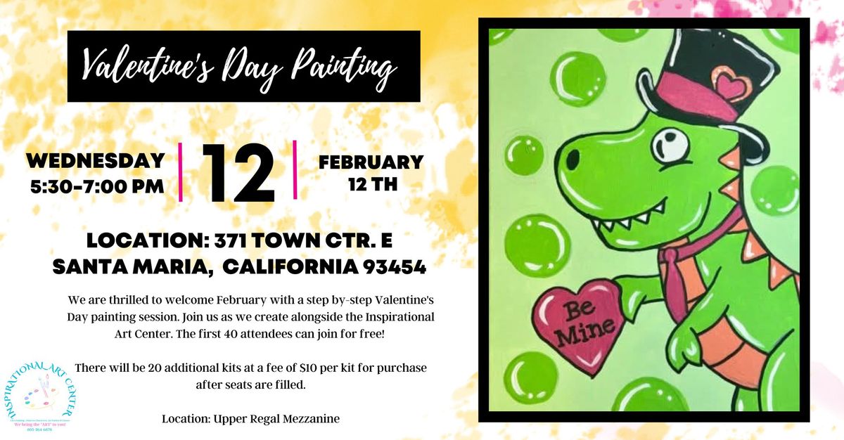 FREE - Valentine's Painting Step-by-Step for Kids