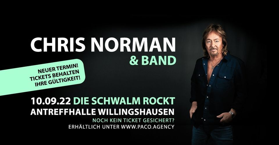 Chris Norman - Live 2022 I Antreffhalle - neuer Termin!