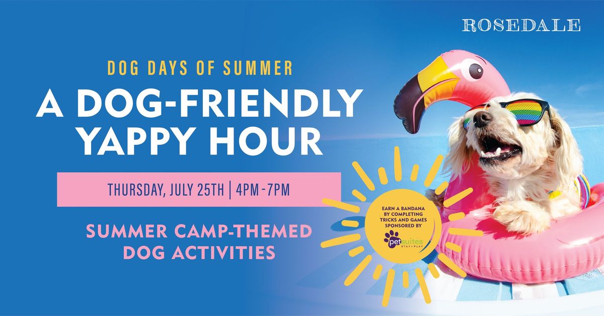 Dog Days of Summer: A Dog-Friendly Yappy Hour