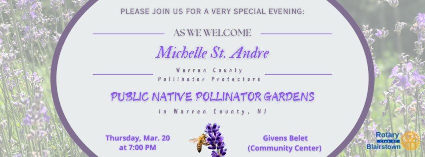 Speaker Series: "WCPP Public Native Pollinator Gardens in Warren County, NJ"