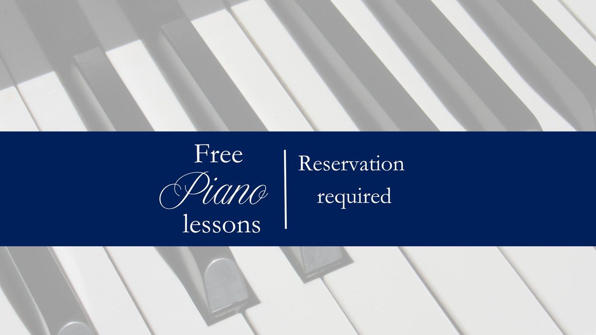 Free Piano Lessons