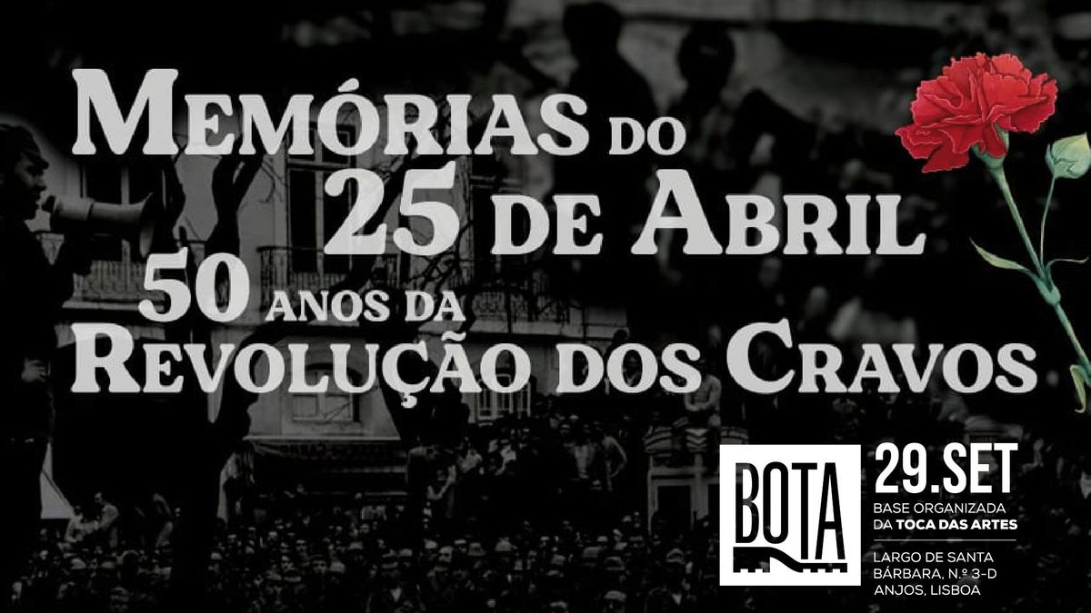 Pr\u00e9-estreia do document\u00e1rio MEM\u00d3RIAS DO 25 DE ABRIL, 50 ANOS DA REVOLU\u00c7\u00c3O DOS CRAVOS