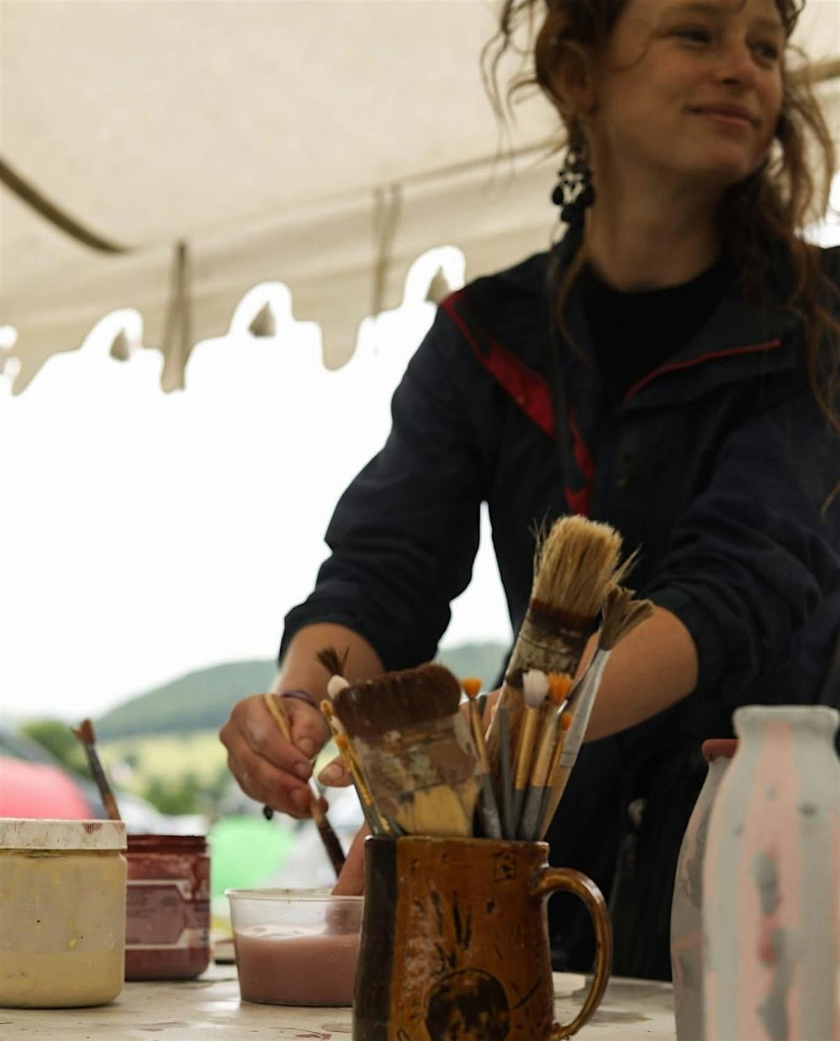 Raku Pottery at the Floating Fayre