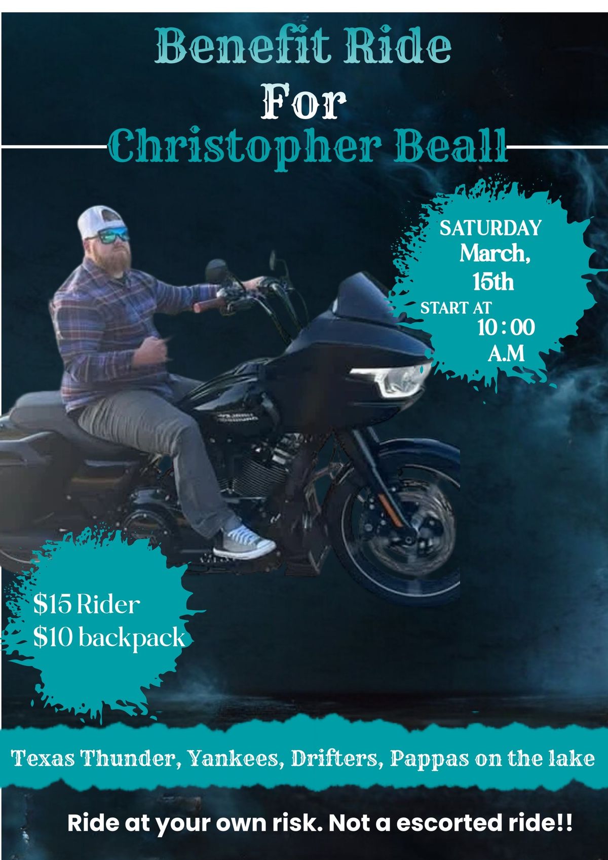 Benefit Ride for Christopher Beall 