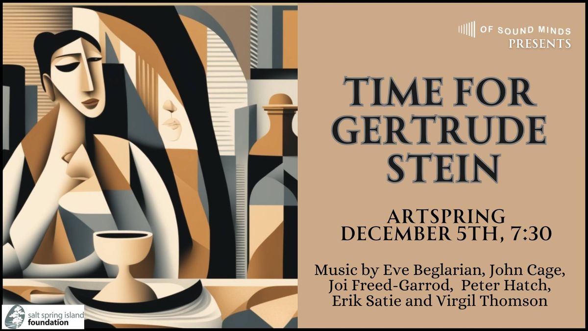 Time For Gertrude Stein