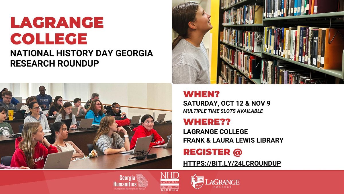 National History Day Georgia Research Roundup at LaGrange College