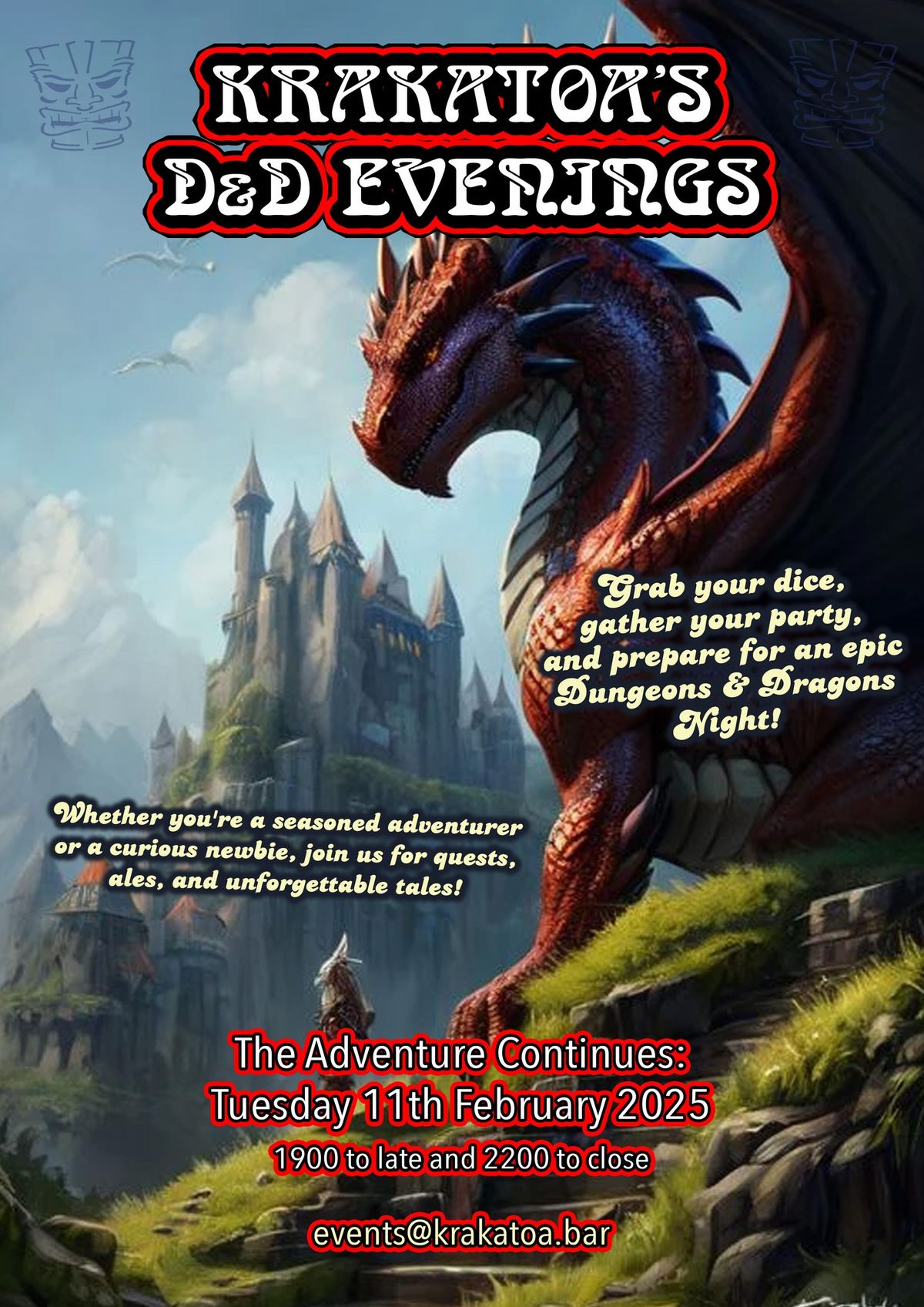 Krakatoa's D&D EVENINGS - the adventure continues!