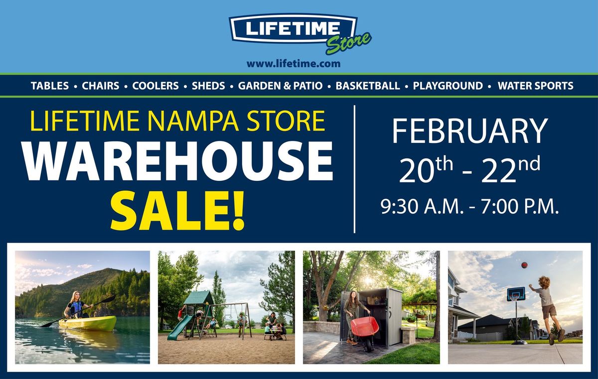 Lifetime Store Warehouse Sale