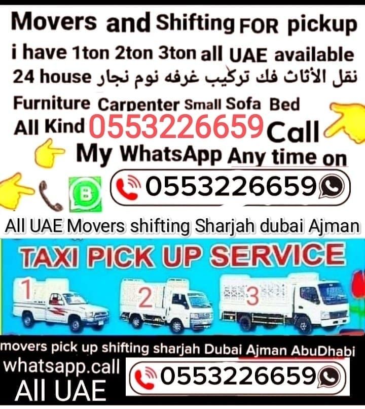 Sharjah Movers shifting pick up\n24 hours?055 322 6659