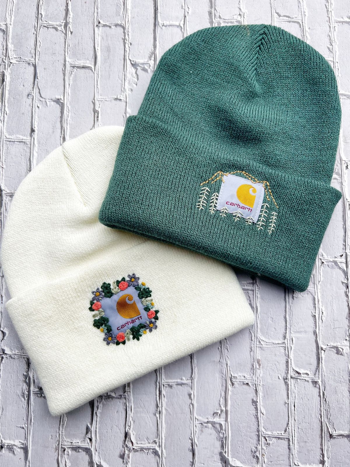 Embroidered Cuffed Beanies