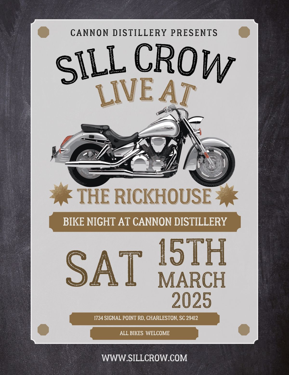 Bike Night At Cannon Distillery W\/ Sill Crow