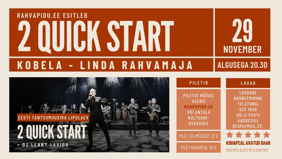 2 Quick Start \/ 29.11.2024 \/ Kobela \/ Linda Rahvamaja