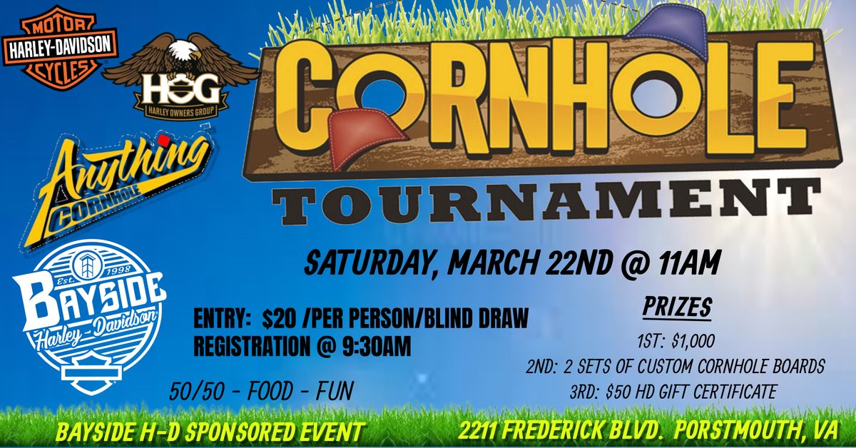 CORNHOLE TOURNAMENT AT BAYSIDE