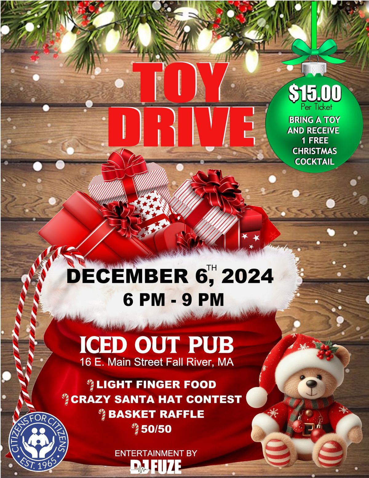 Toy Drive to benefit Citizens for Citizens  