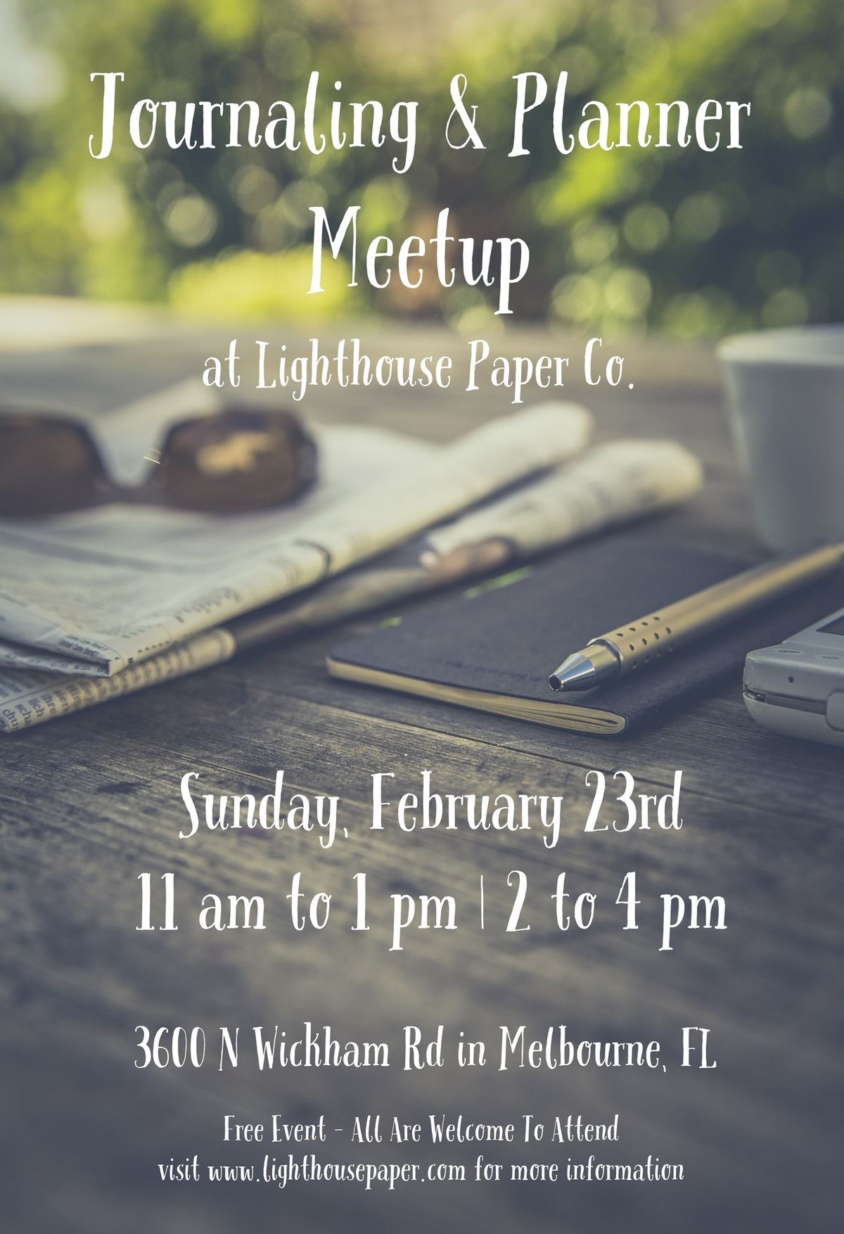 Monthly Journaling & Planner Meetup at Lighthouse Paper Co.