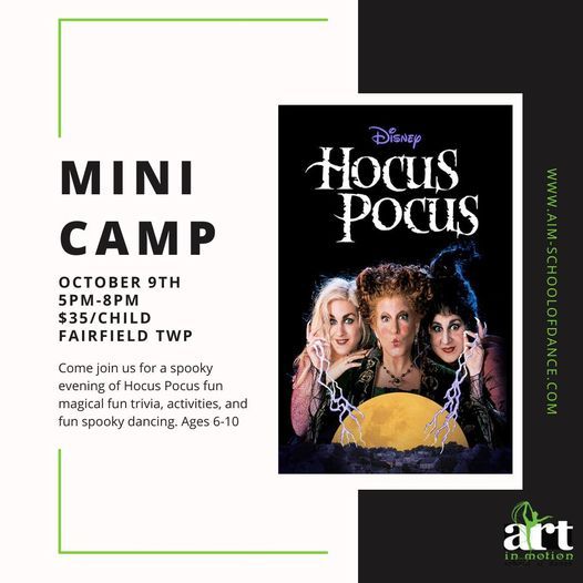 Hocus Pocus Mini Camp, Art In Motion School Of Dance, Hamilton, 9