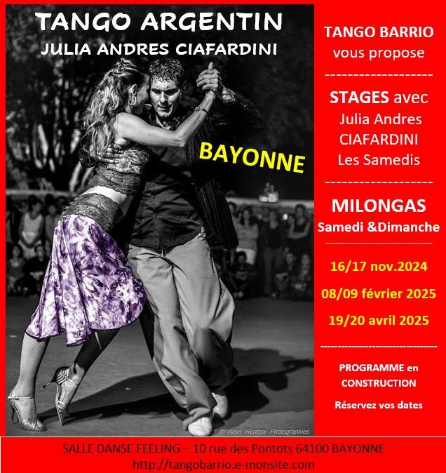 Week-end TANGO \u00e0 Bayonne