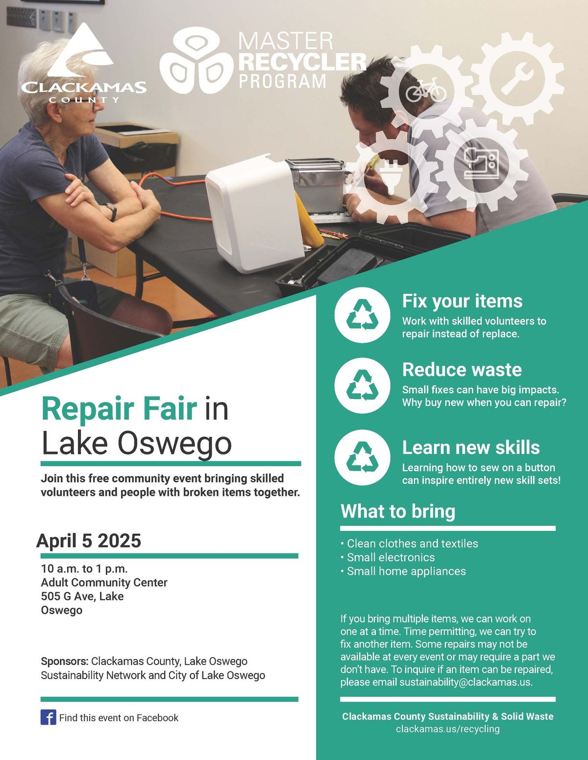 Lake Oswego Repair Fair