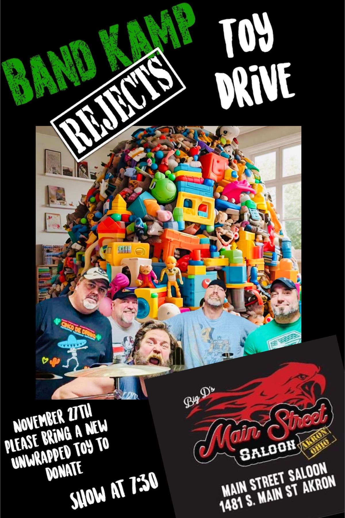 Band Kamp Rejects-Thanksgiving Eve Toy Drive show