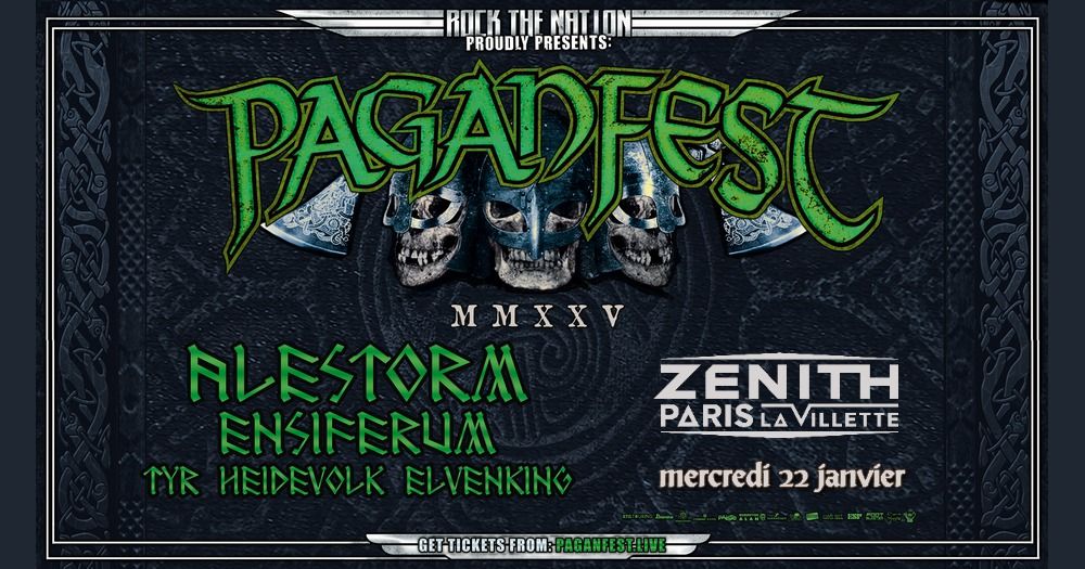 Paganfest MMXXV Paris - Alestorm, Ensiferum, T\u00fdr, Heidevolk, Elvenking