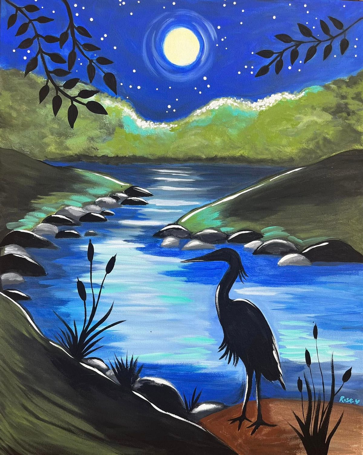 Paint Night for Adults @ Boston Pizza Cornwall_BLUE HERON