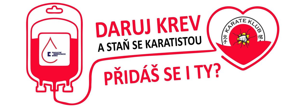 Daruj krev s Karate klubem Brno