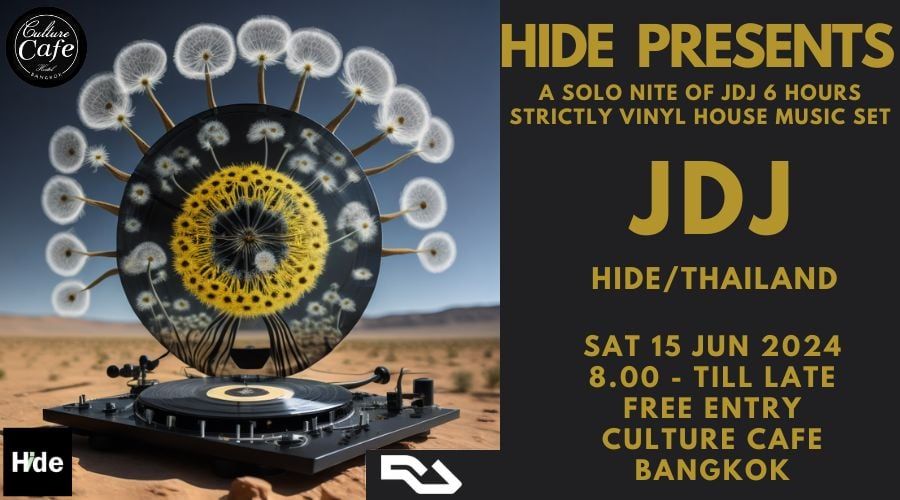 Hide presents; A SOLO NITE OF JDJ (6 hours Strictly Vinyl House Music Set)