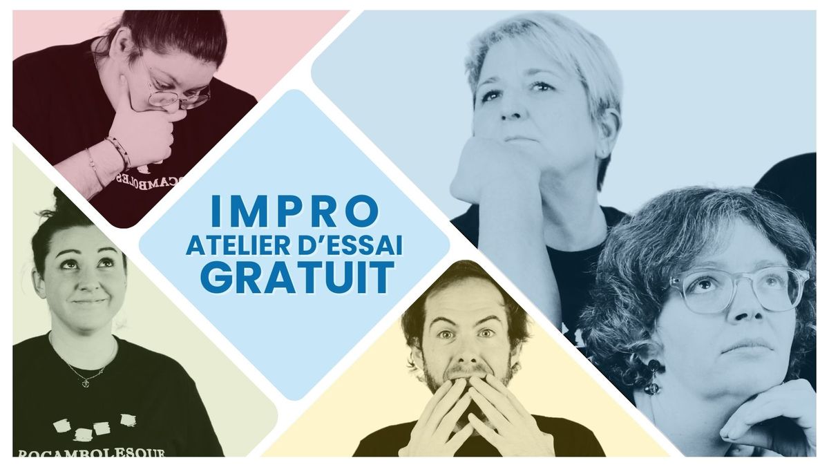 Atelier d'essai \u00e0 l'improvisation th\u00e9\u00e2trale - 6 octobre @Aux Angles Ronds [GRATUIT]