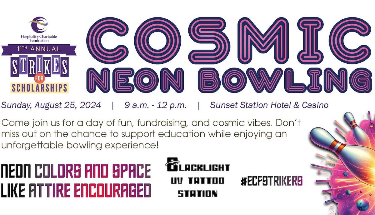 Strikes for Scholarships 2024: Cosmic Bowling