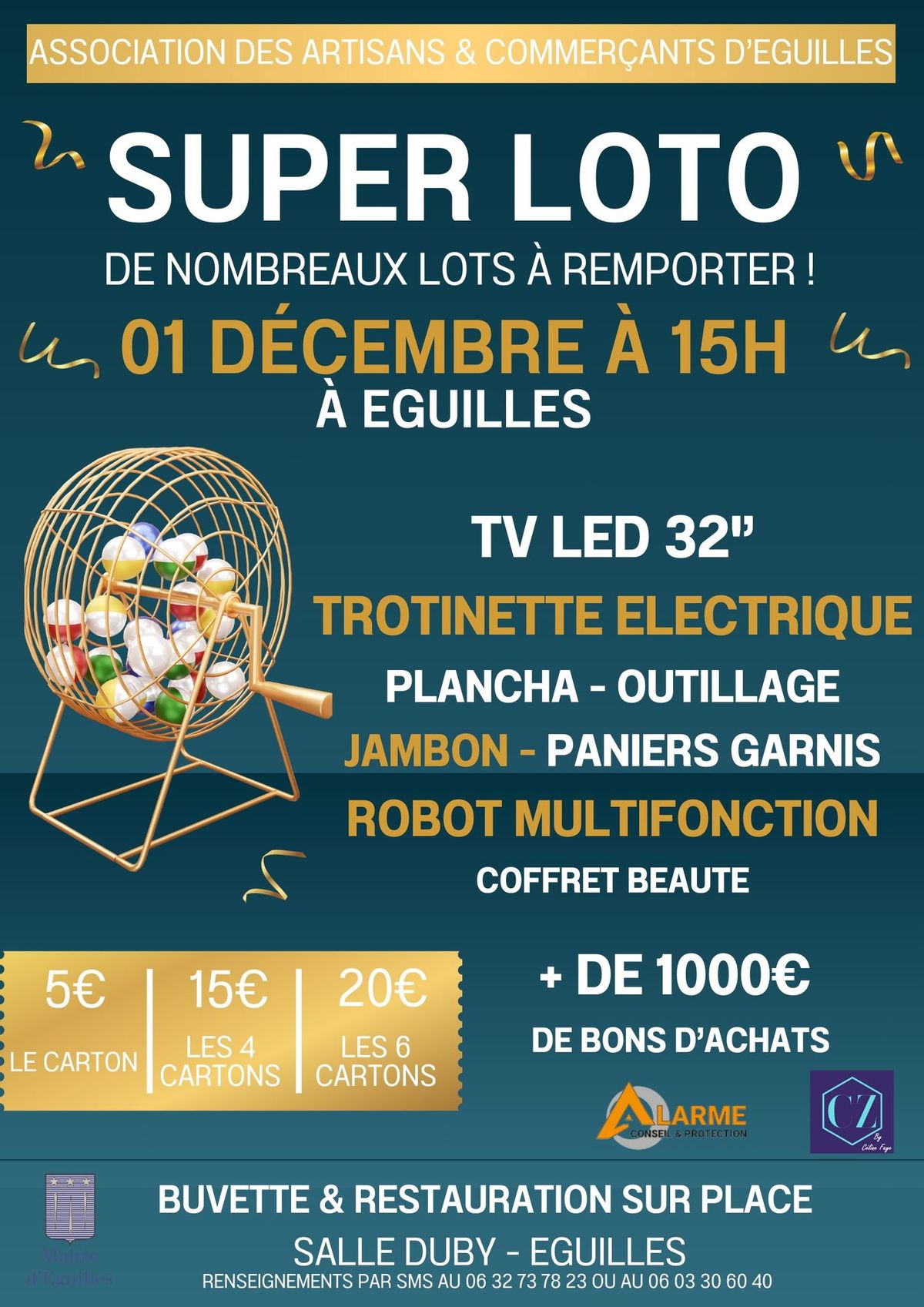 LOTO organis\u00e9 par l'Association des Artisans & Commer\u00e7ants d'Eguilles