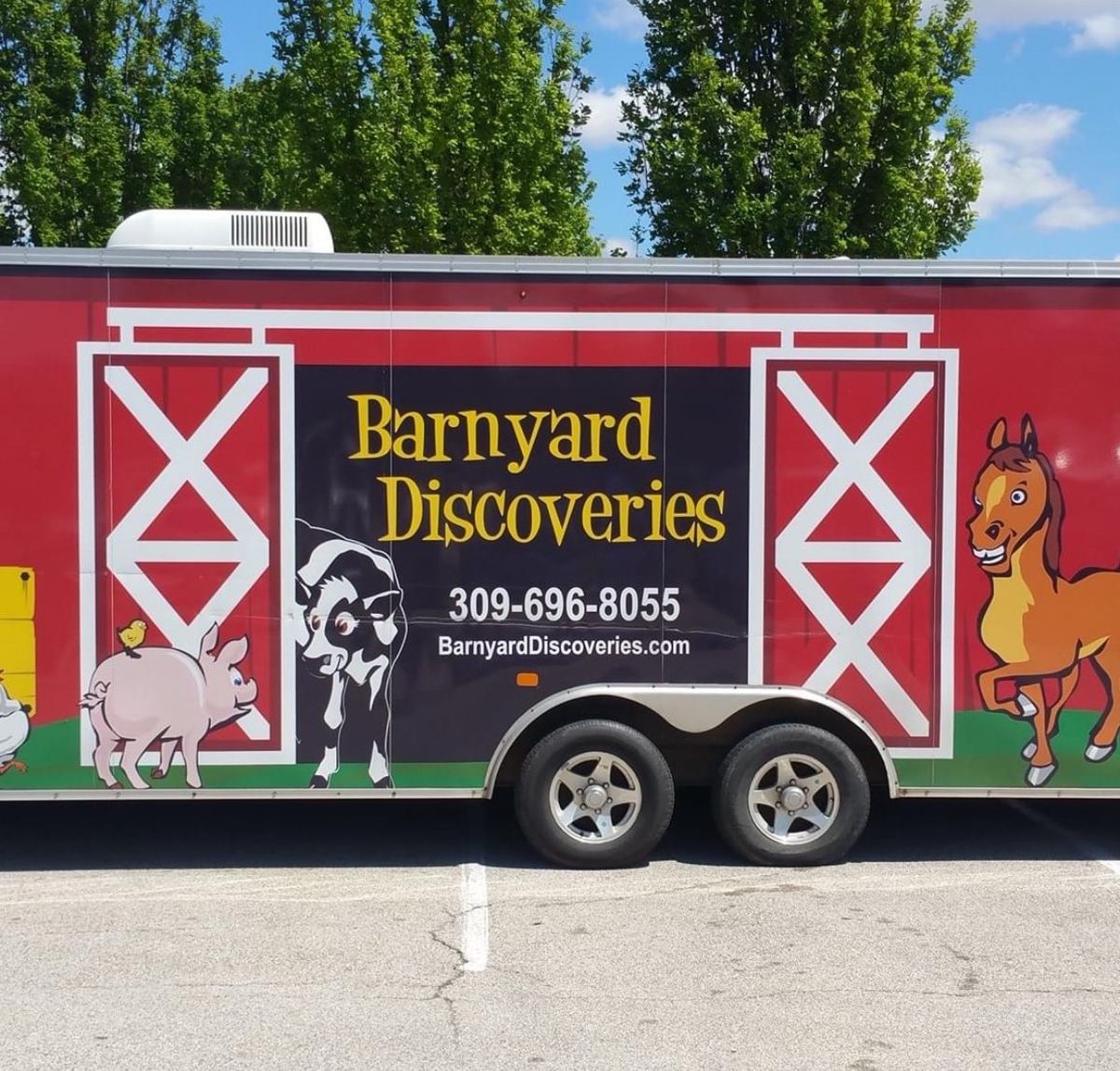 Barnyard Discoveries Mobile Farm Animal Trailer 